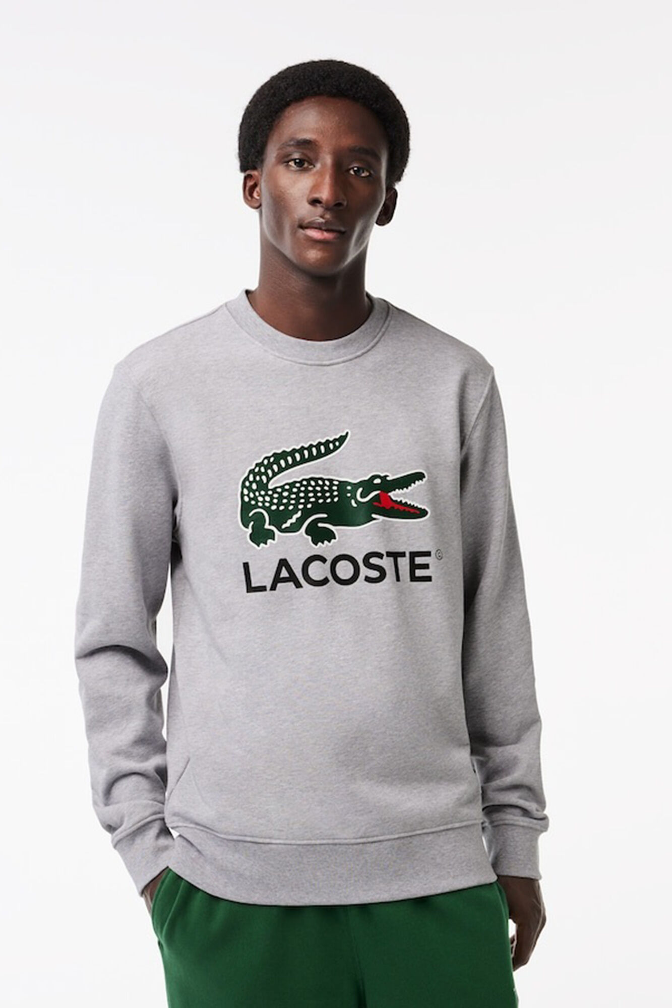 Lacoste Sudadera Lacoste en felpa de algod&oacute;n de corte cl&aacute;sico