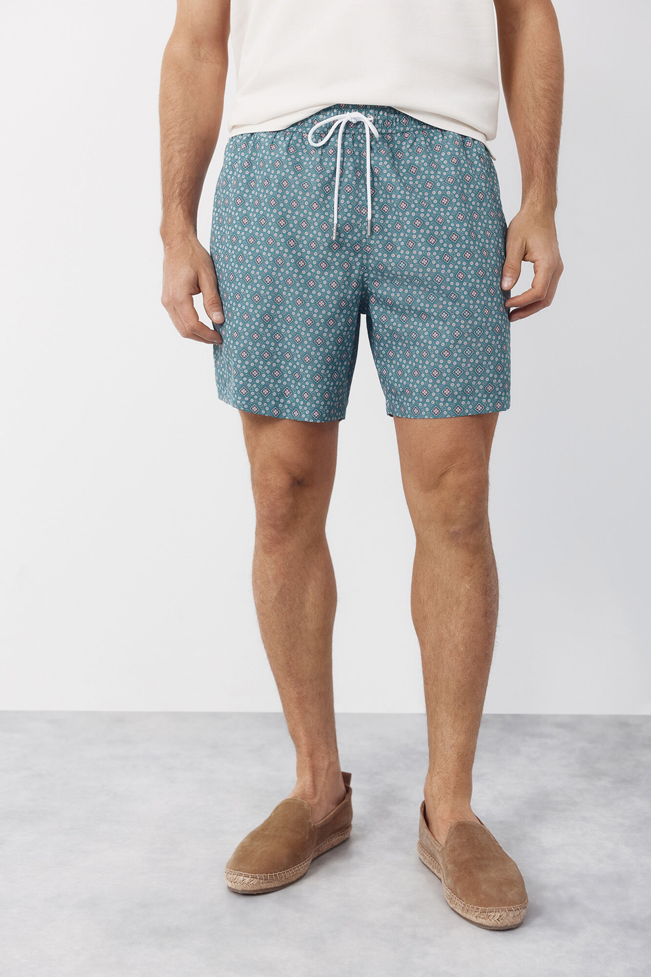 Cortefiel Geometric print swimwear