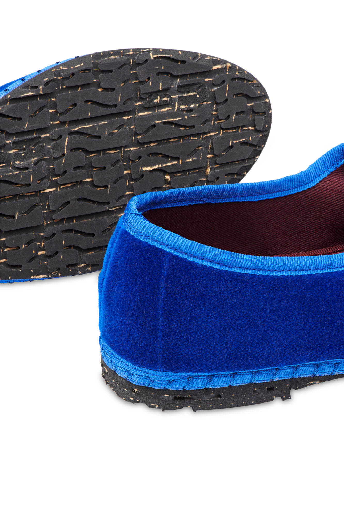 Flabelus Velvet Mary Jane Blue