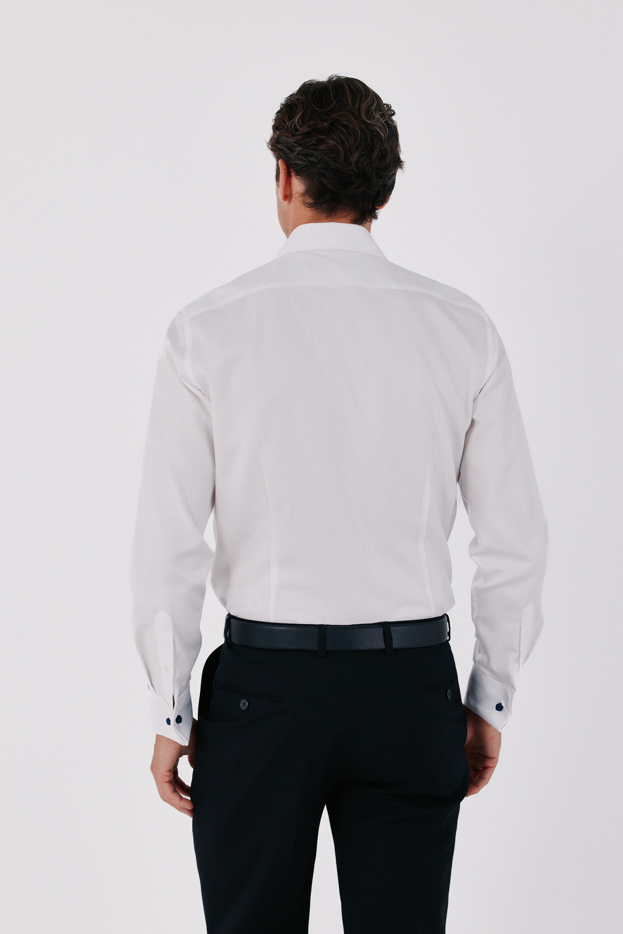 Cortefiel Otom&aacute;n slim fit easy iron dress shirt White