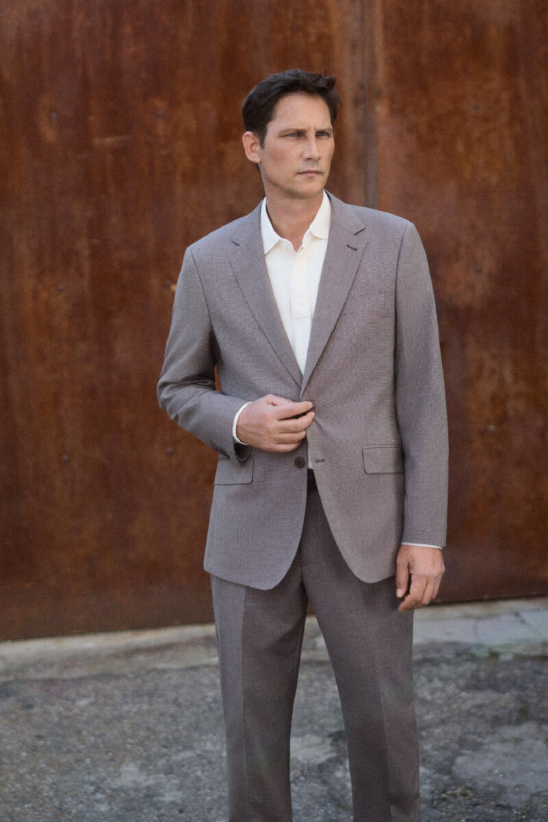 Cortefiel Mole eye bird's eye blazer