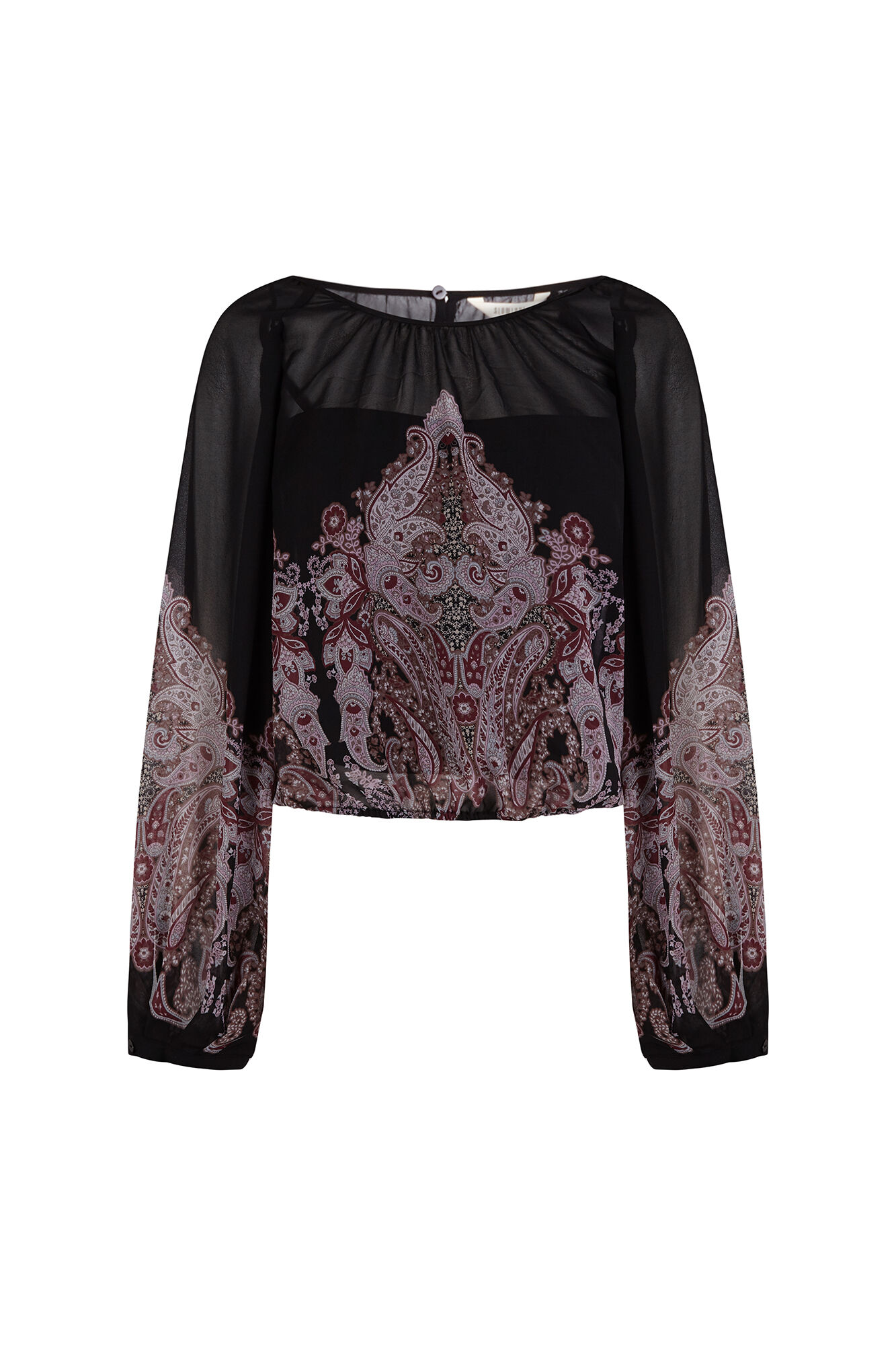 Slowlove Blusa estampada Cinzento