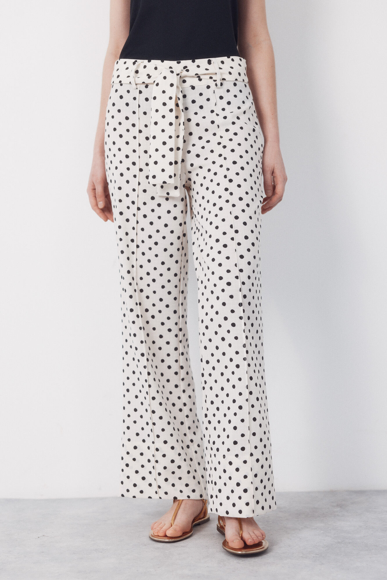 Cortefiel Structured fluid trousers