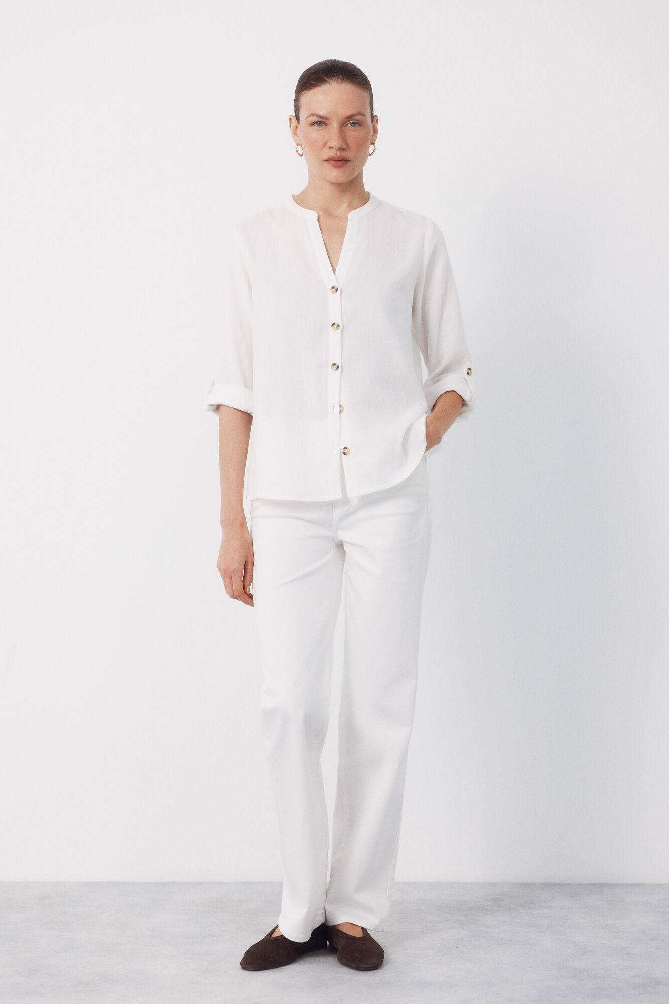 Cortefiel Mandarin collar shirt