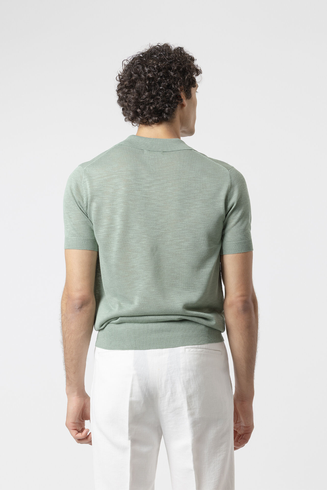 PuroEGO Jersey-knit polo shirt Green