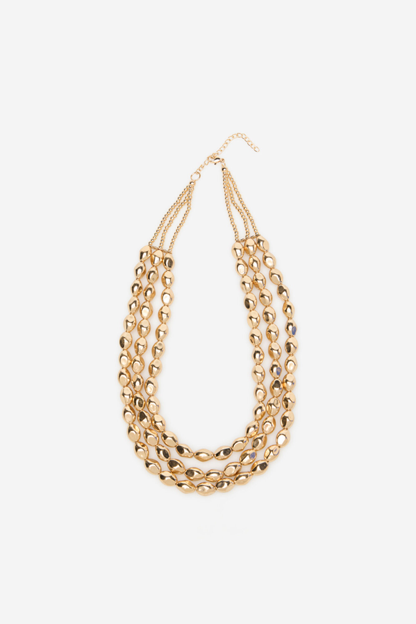 Cortefiel Gold beaded necklace