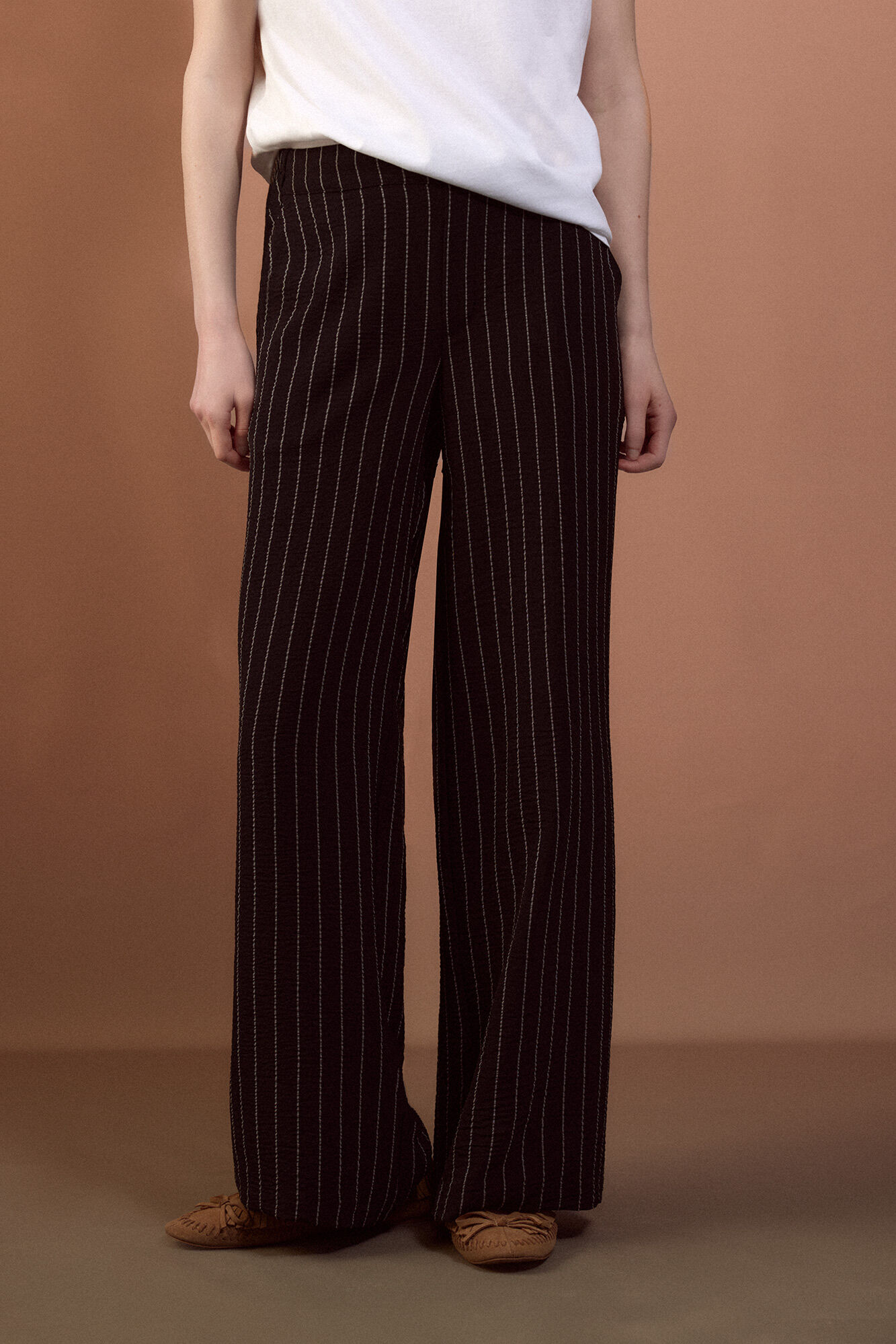 Slowlove Pantal&oacute;n de pata ancha Cinzento