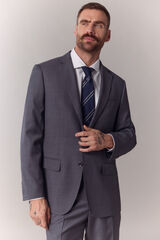 OOTO Blazer de fato de sarja Cinzento