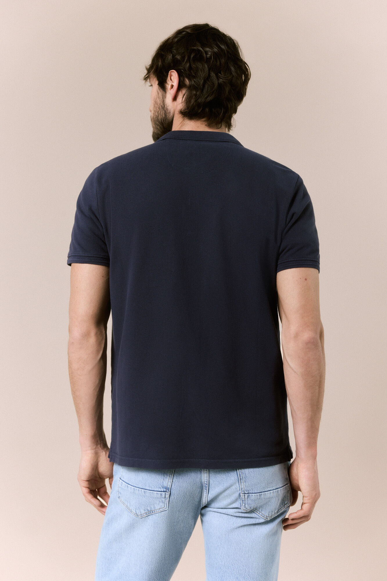 OOTO Piqu&eacute; basic polo shirt Blue