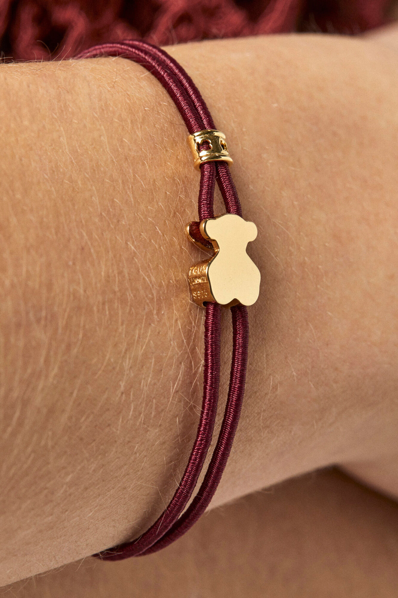 Tous TOUS Sweet Dolls elastic bracelet Maroon