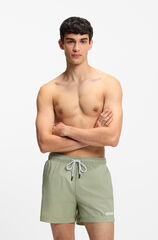 HUGO Logo swimwear Dark green