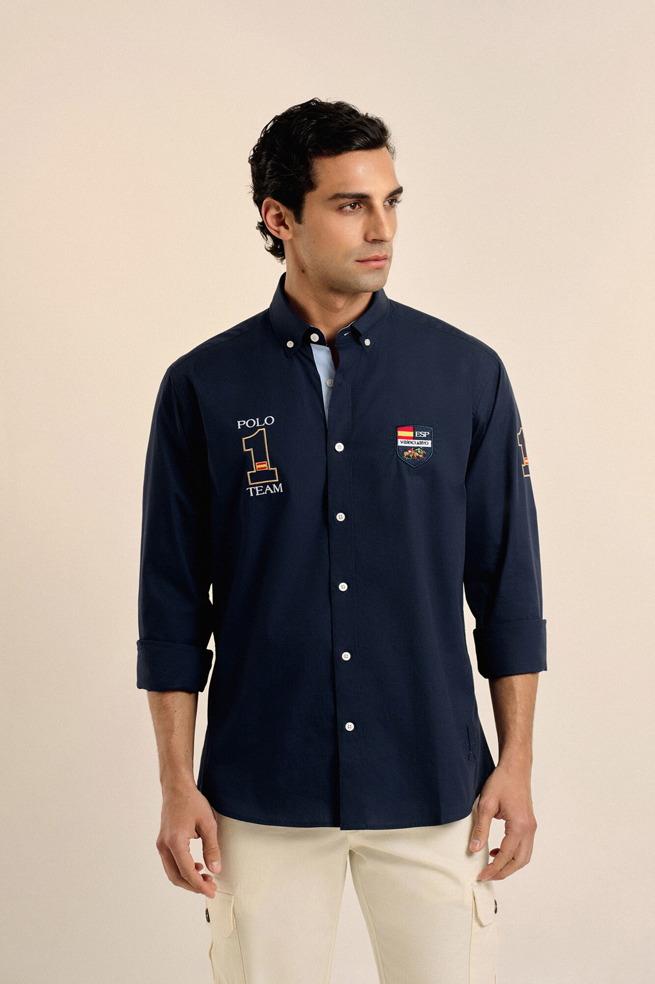 Valecuatro Camisa da Espanha Azul