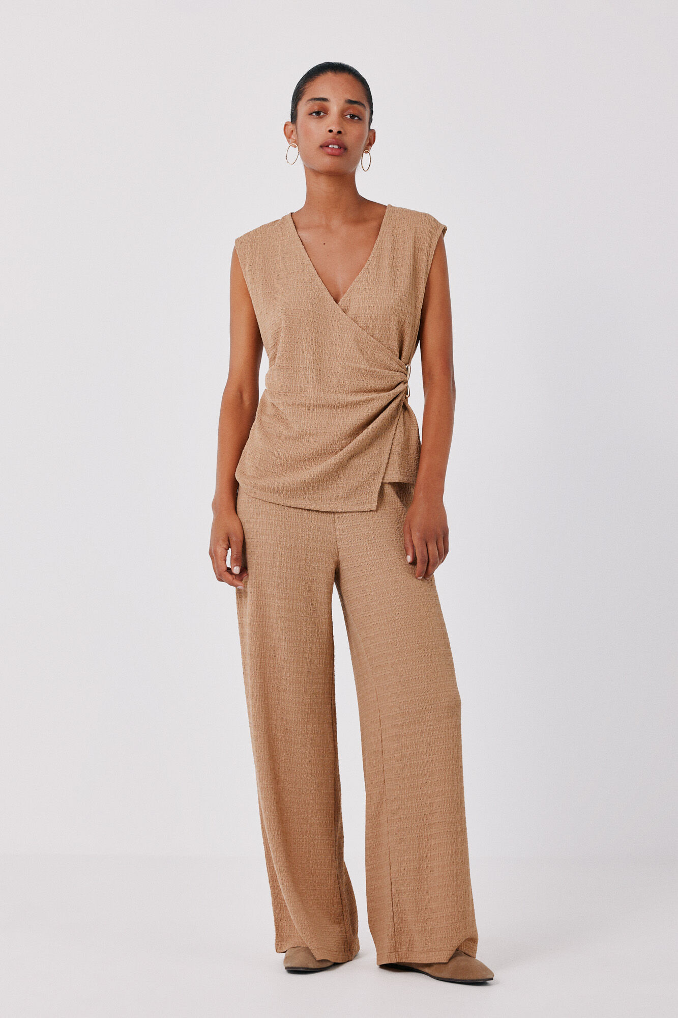 Cortefiel Wide knit trousers