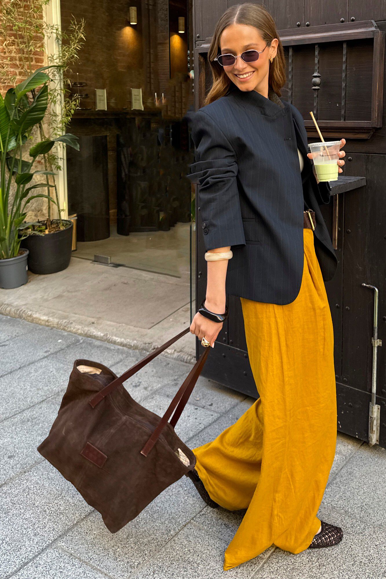 The Code Mala shopper Serena em croute Castanho