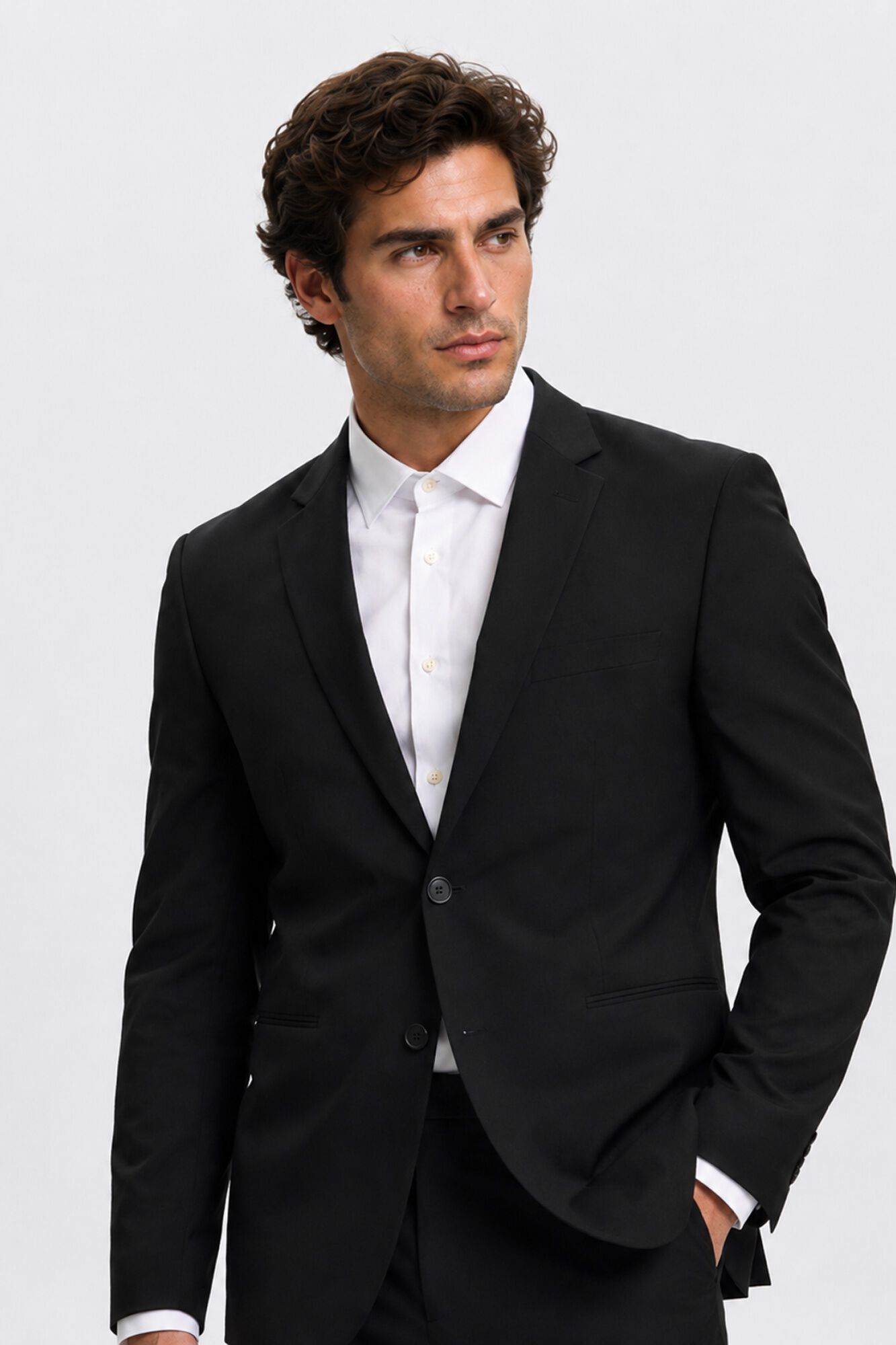 Selected Blazer corte slim Preto