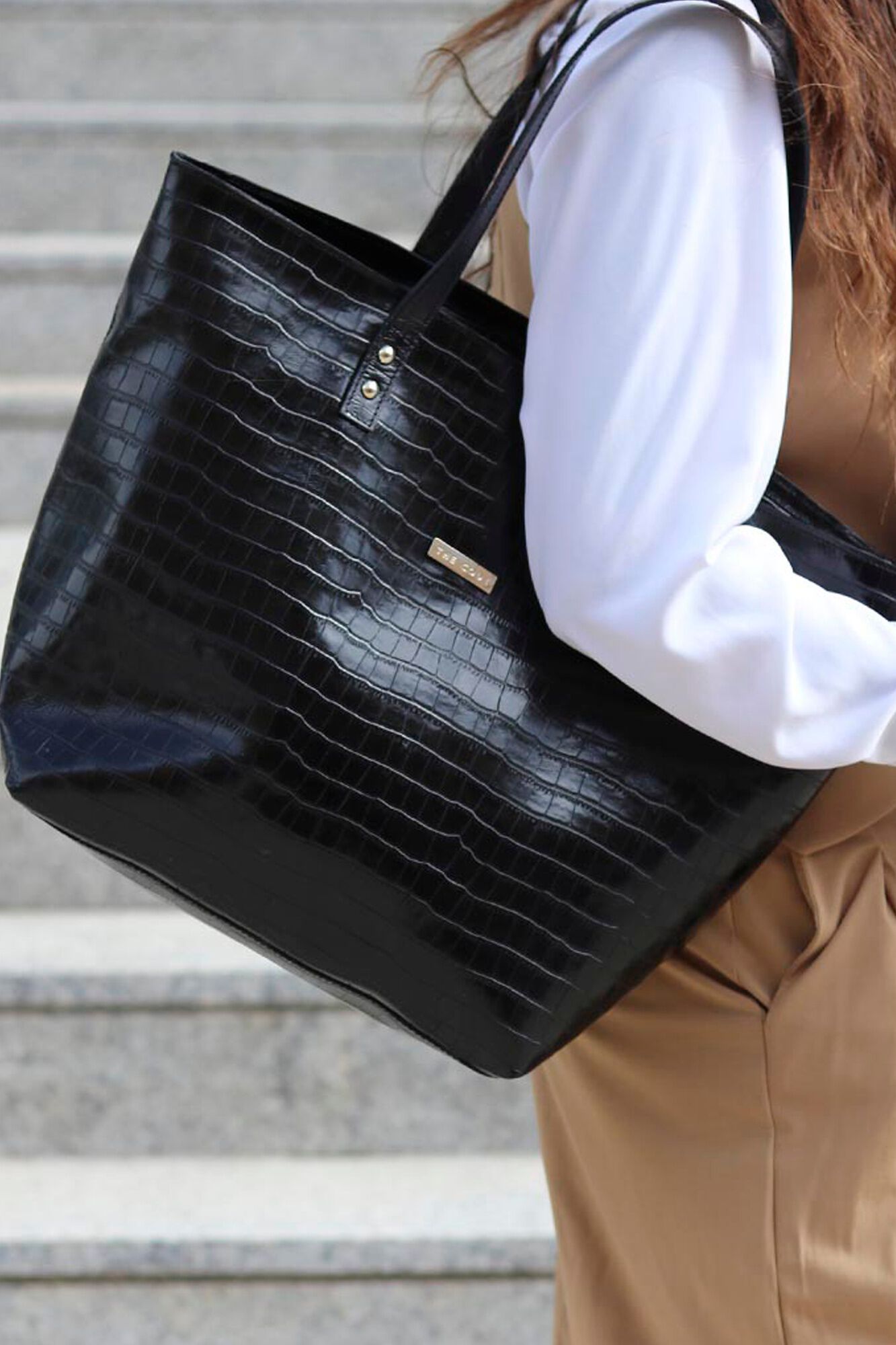The Code Arizona leather shopper bag