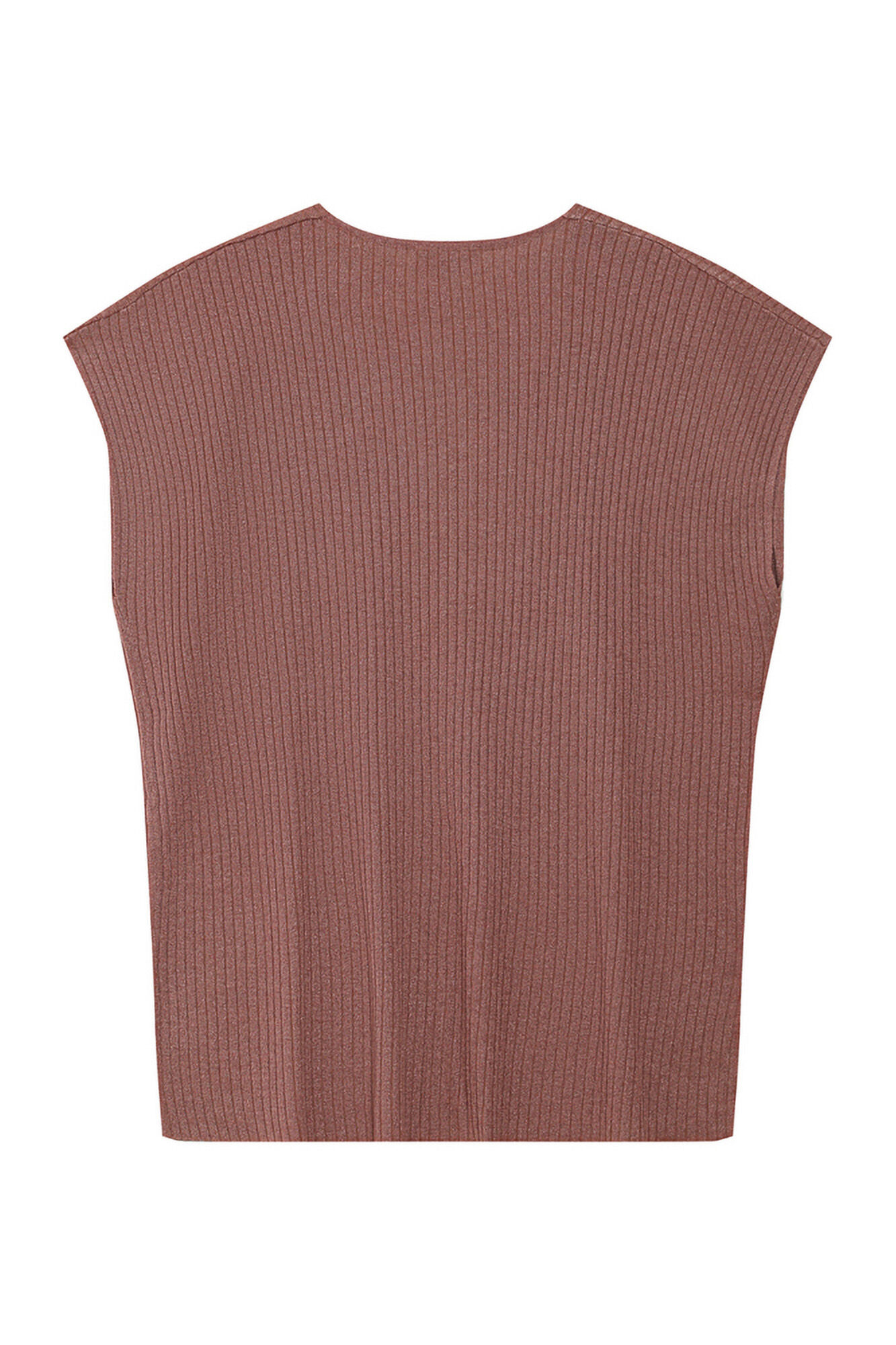 Grace & Mila Top de malha Lurex Castanho