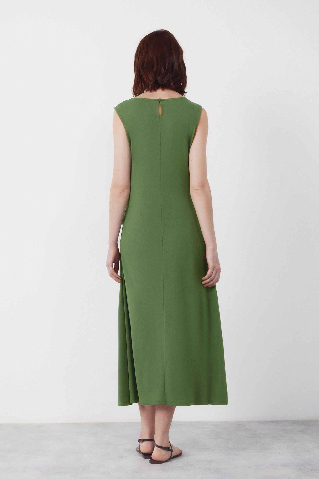 Cortefiel Vestido com n&oacute; lateral Verde