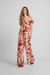 Silbon Cal&ccedil;a palazzo com estampado floral Vermelho