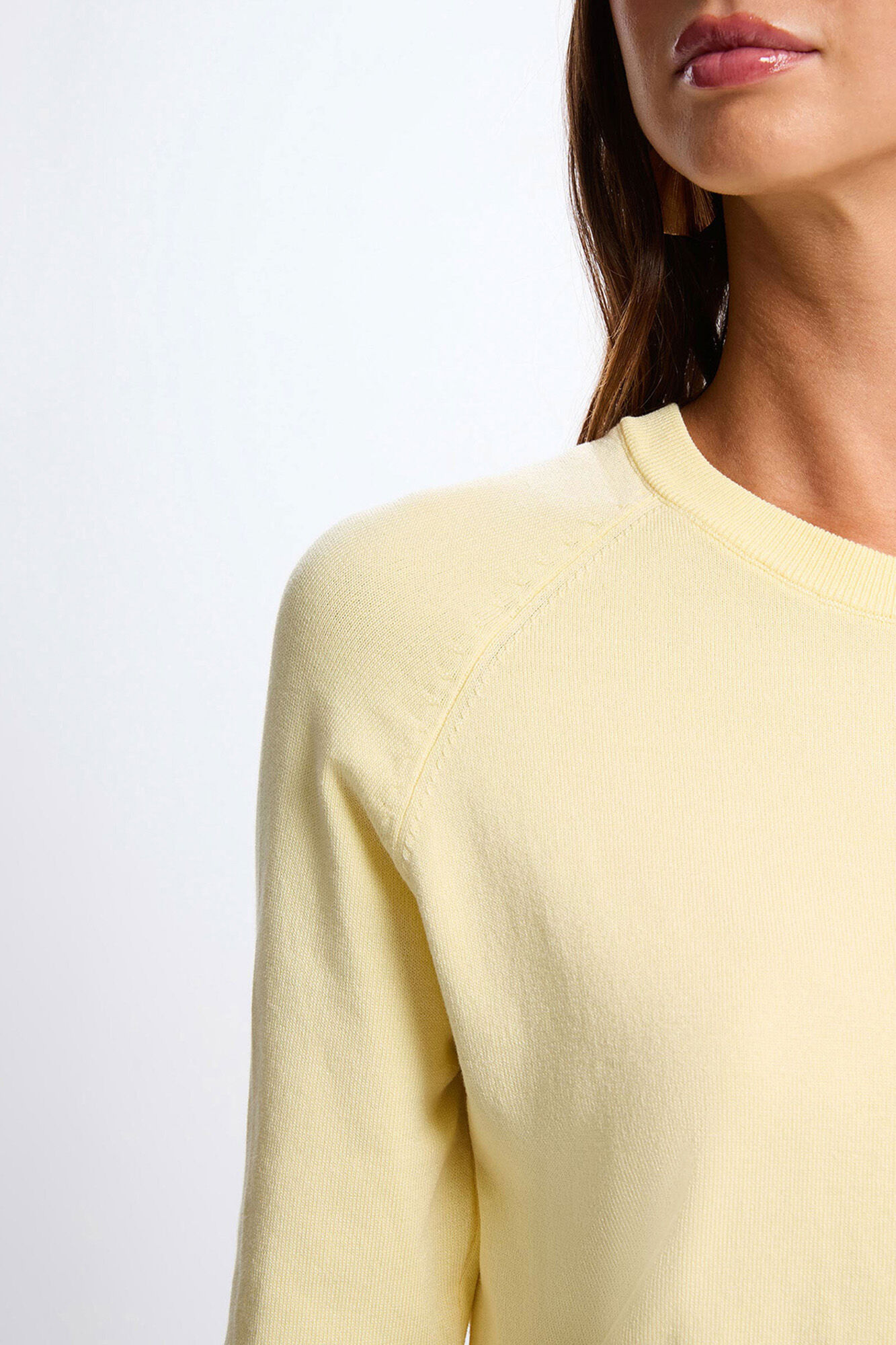 Morgan Thin fitted jumper Yellow