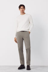Cortefiel Regular fit chinos Kaki