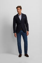 Silbon Herringbone Navy