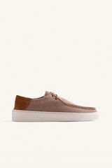 Gioseppo Wallabee style slippers Nude