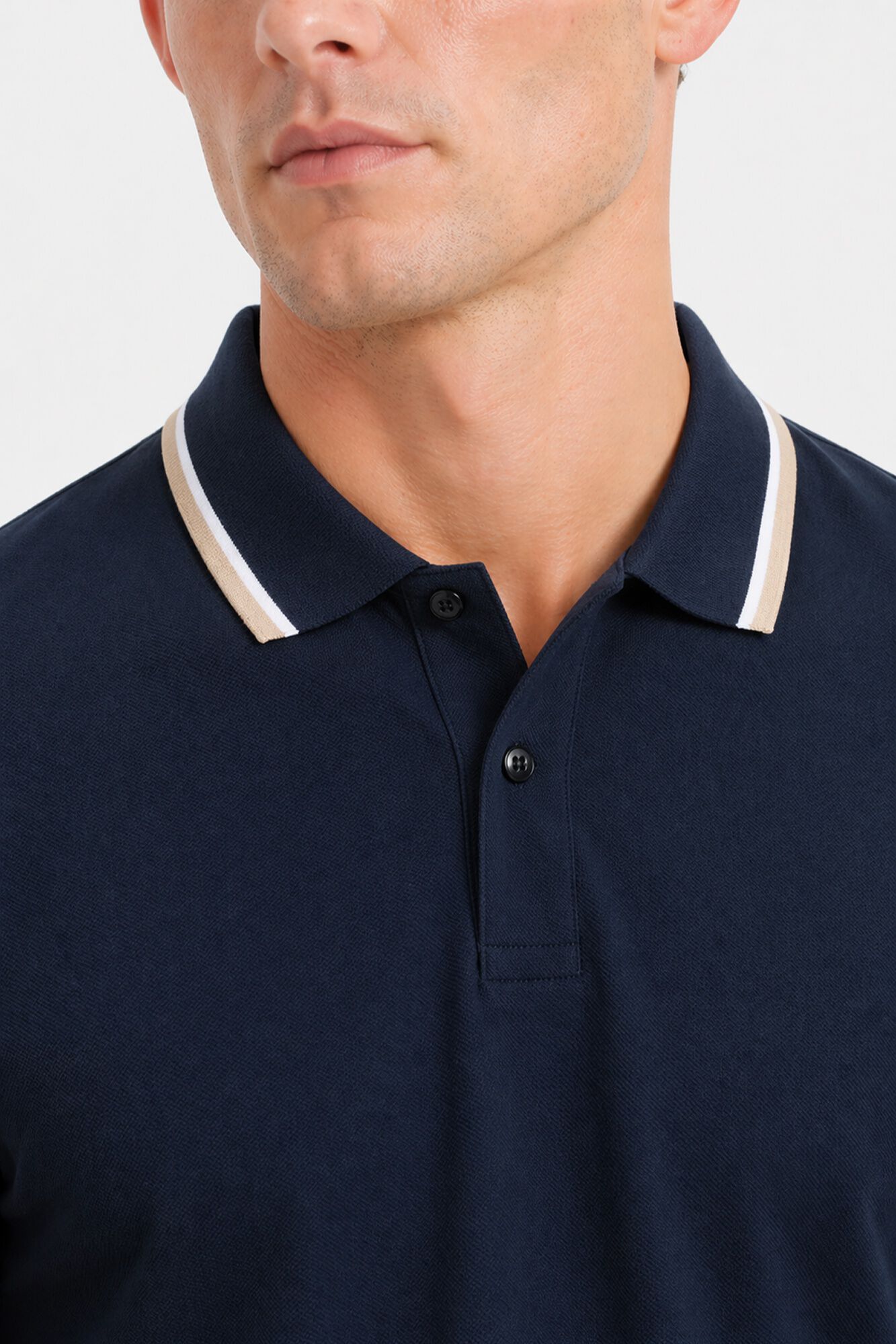 Selected Piqu&eacute; short sleeve polo shirt