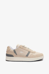 Lacoste Men's t-clip leather sneakers Beige