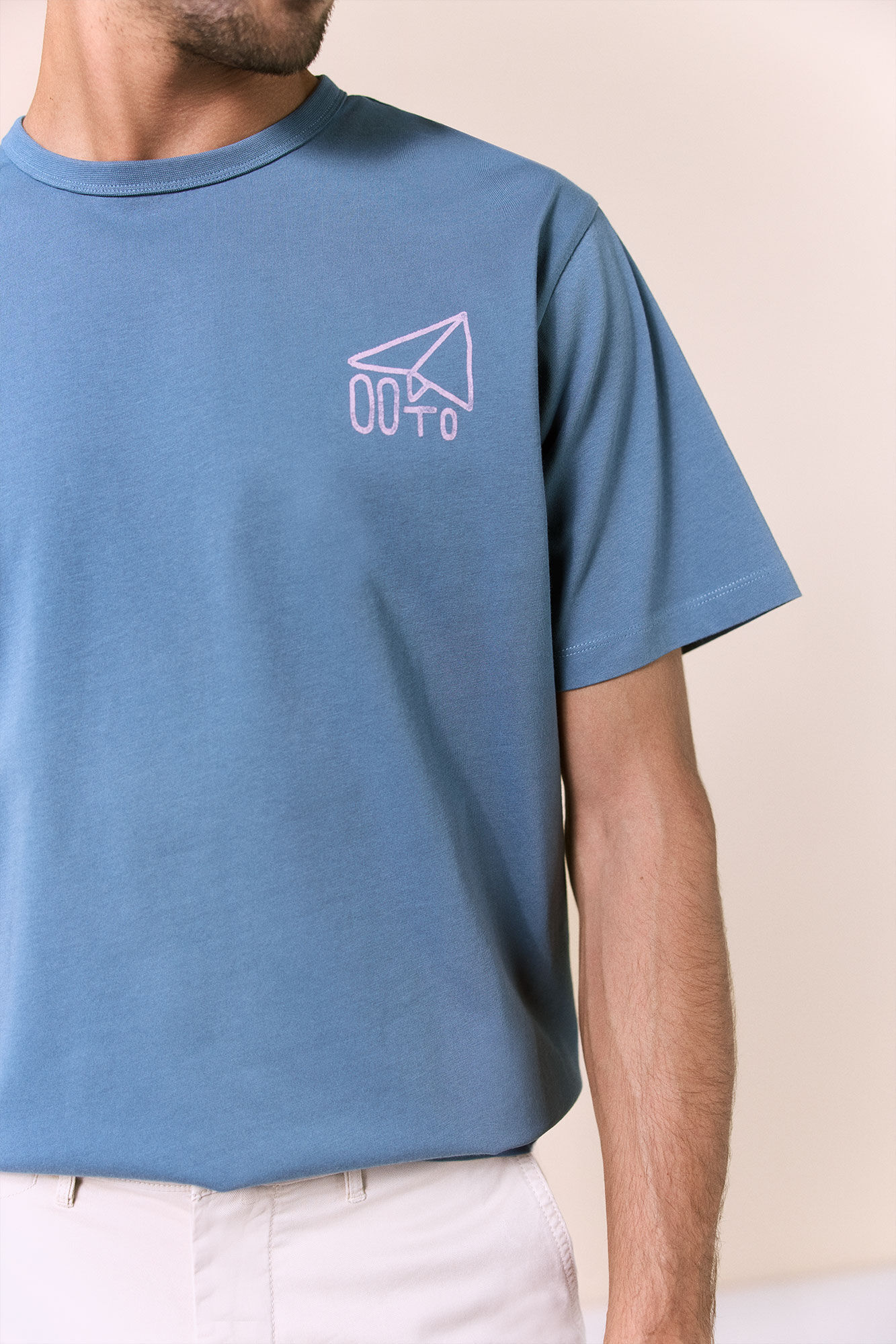 OOTO T-shirt avi&atilde;o pequeno Azul