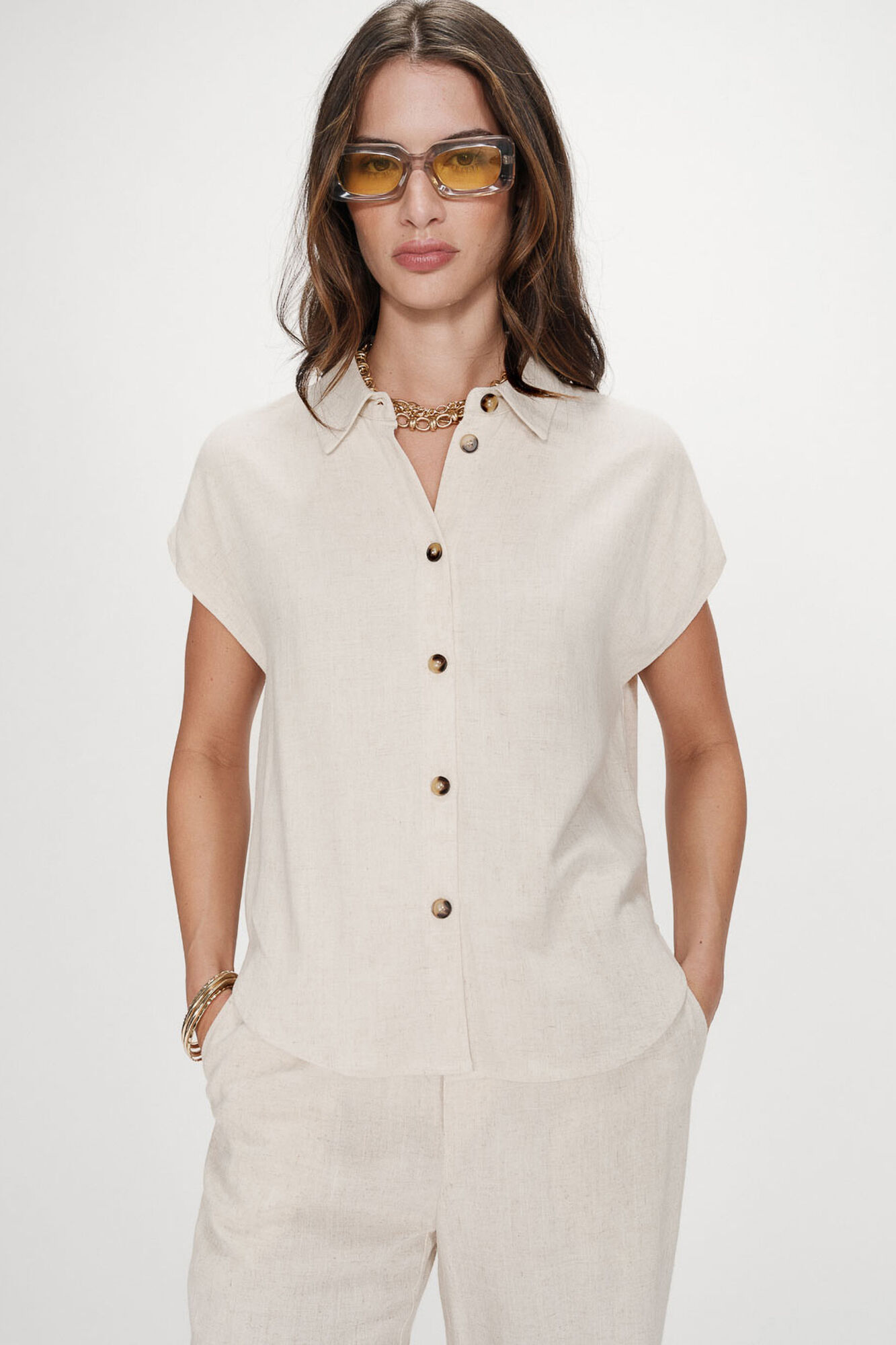 Grace & Mila Blusa P&eacute;rez Beige