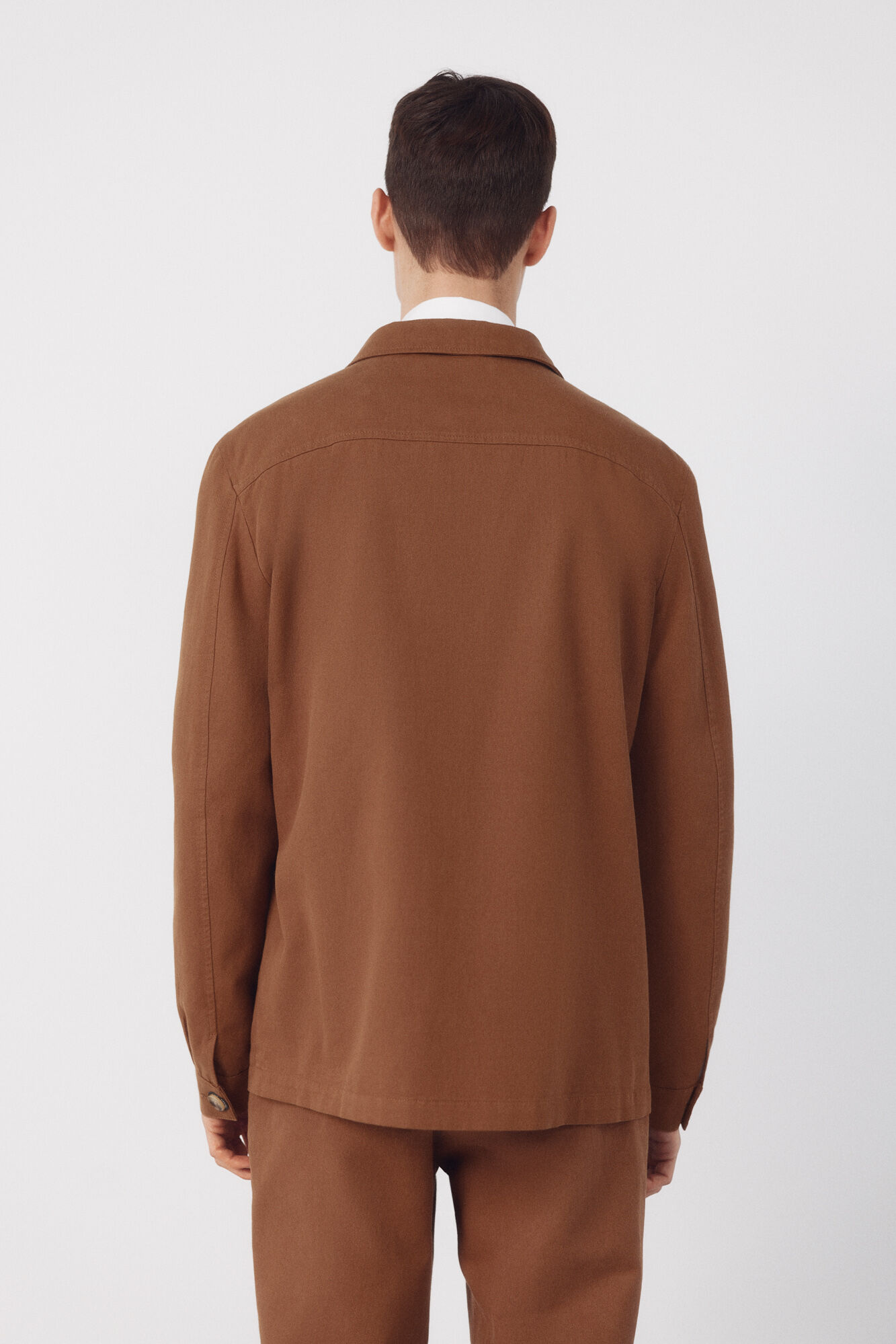 Cortefiel Linen blend blazer Nude