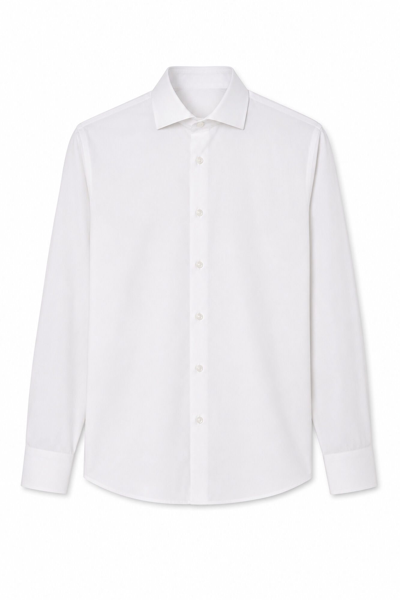 Cortefiel Plain easy-iron dress shirt White