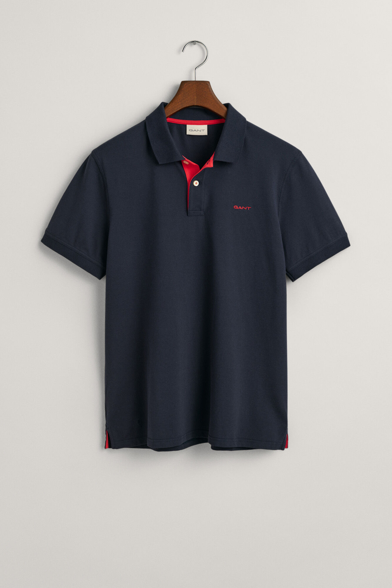 Gant Contrast piqu&eacute; polo Navy