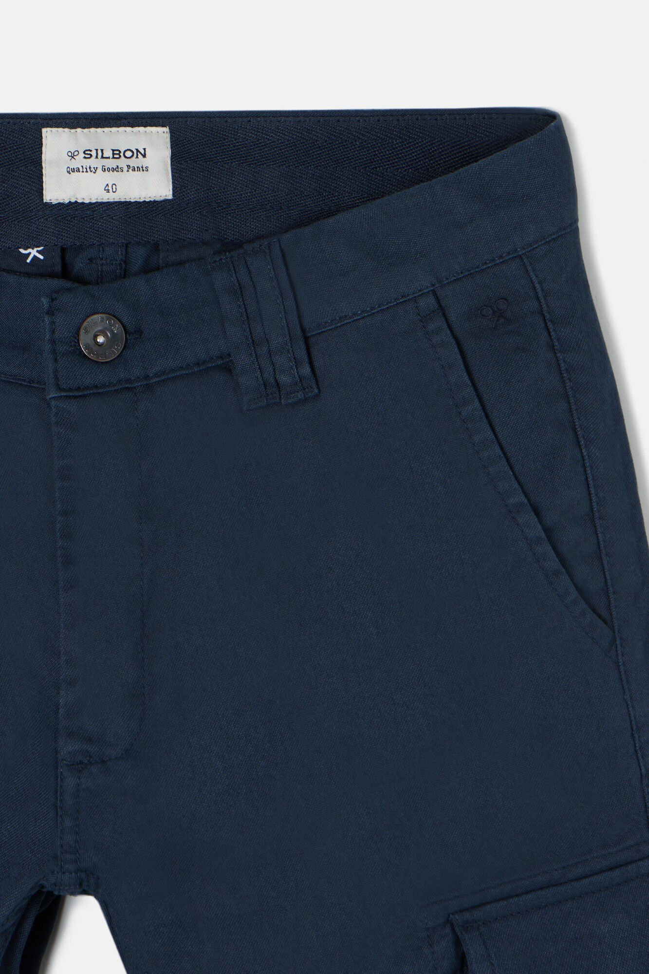 Silbon Casual sport cargo pants Navy