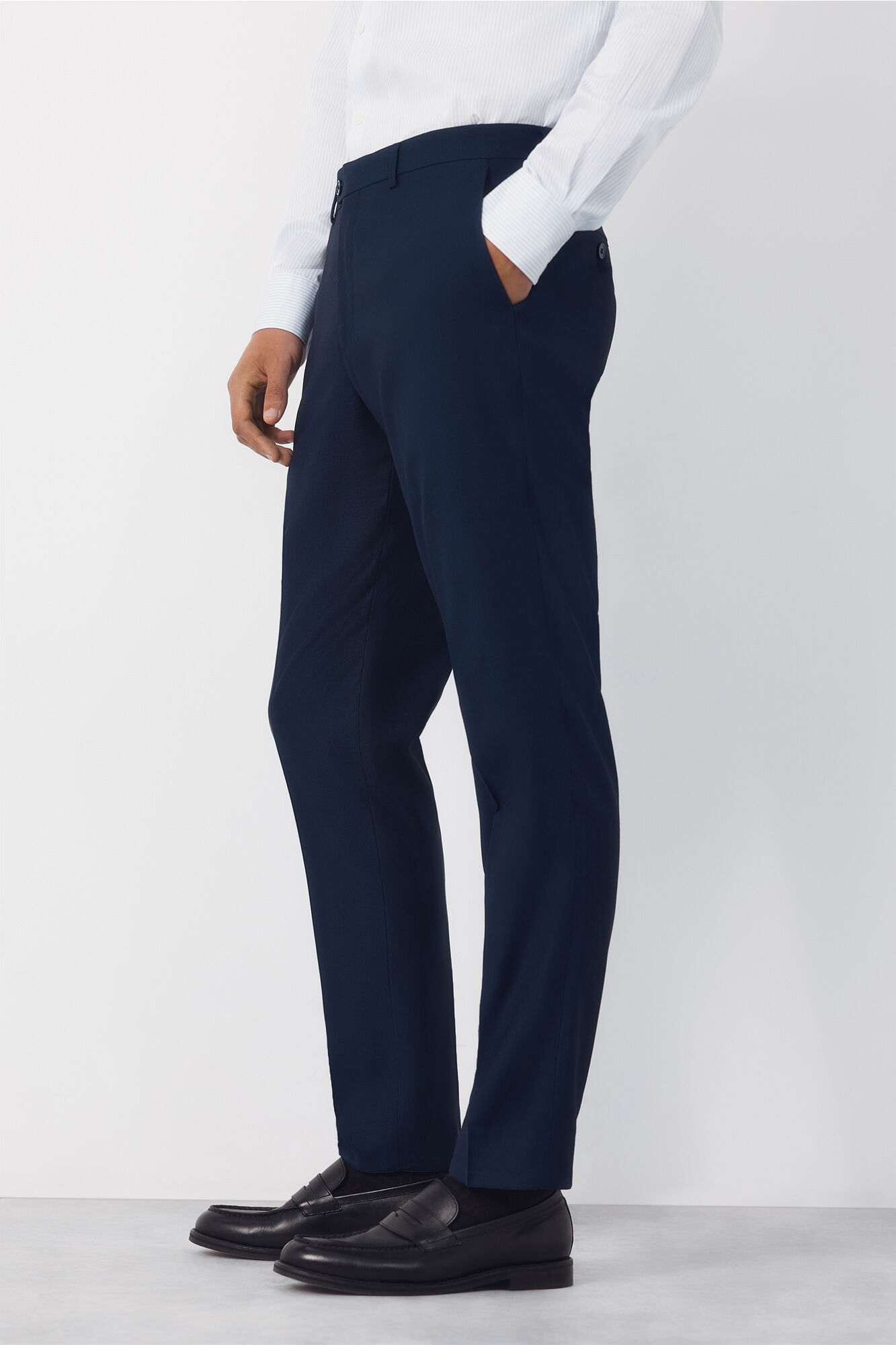 Cortefiel Structured trousers Serie XXI Navy