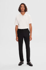 Selected Slim fit formal trouser . Black