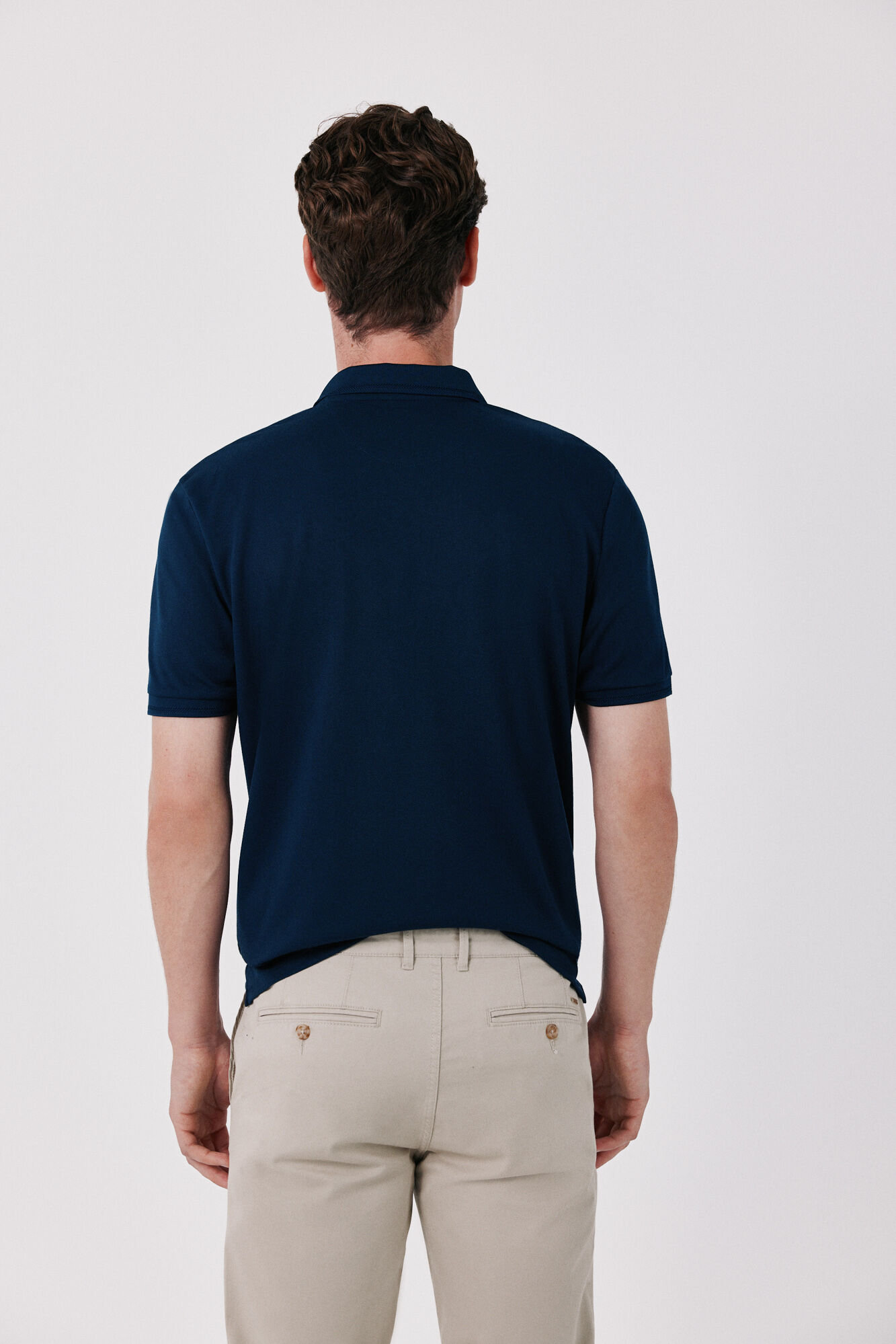 Cortefiel COOLMAX&reg; piqu&eacute; polo shirt Navy