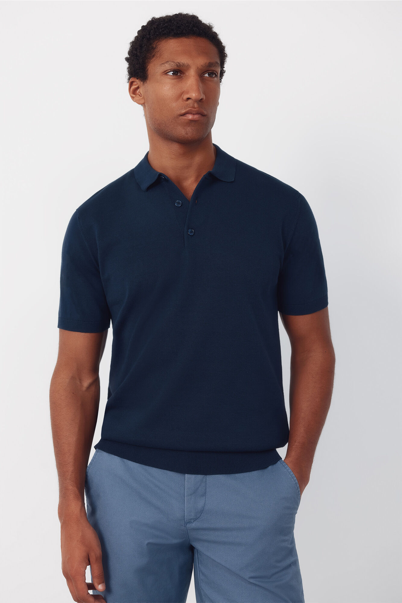 Cortefiel Camisola polo b&aacute;sica de manga curta