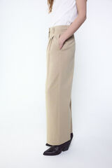 Slowlove Pantal&oacute;n tobillero ancho Tostado