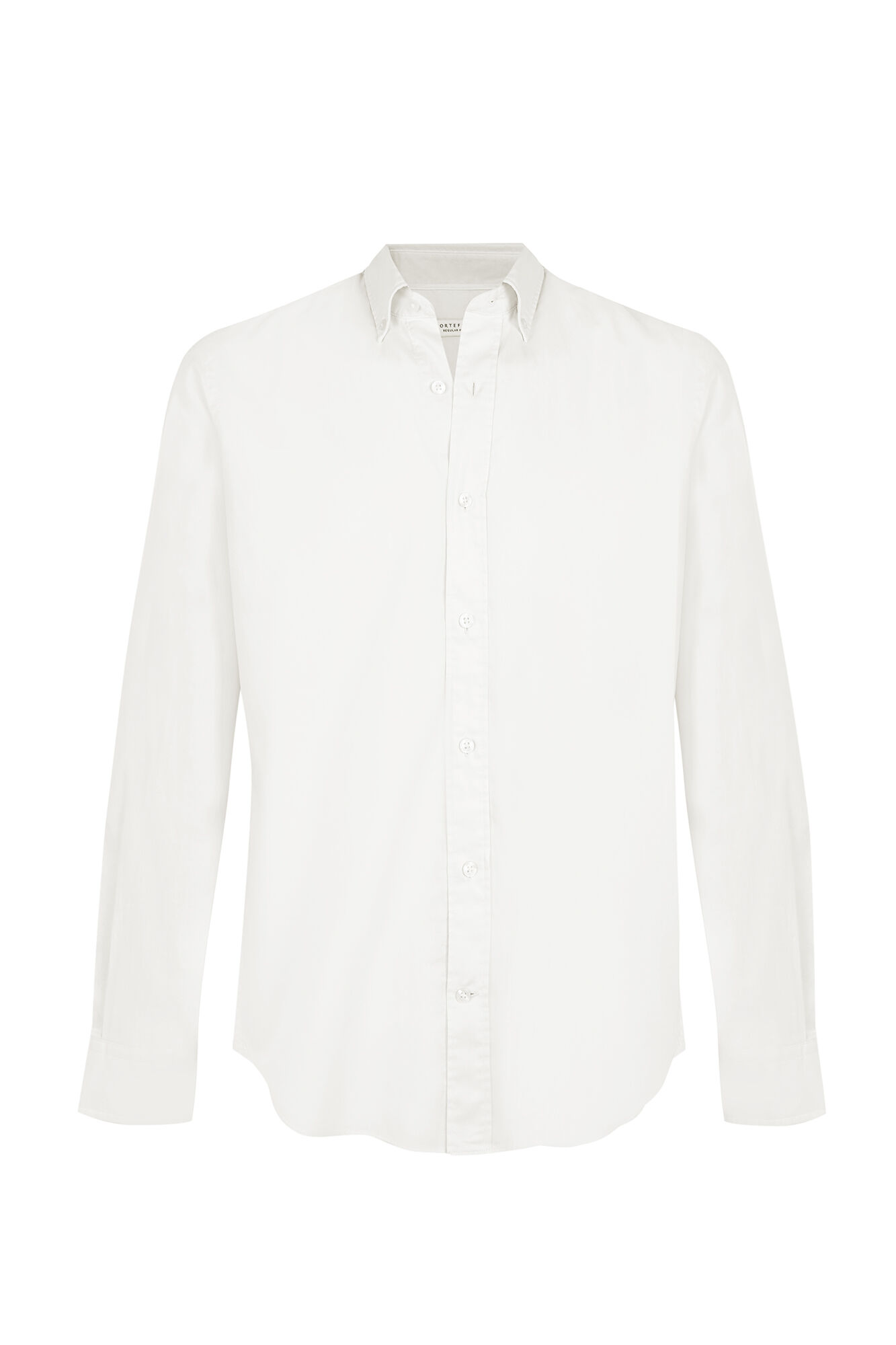 Cortefiel Plain light oxford shirt Ivory