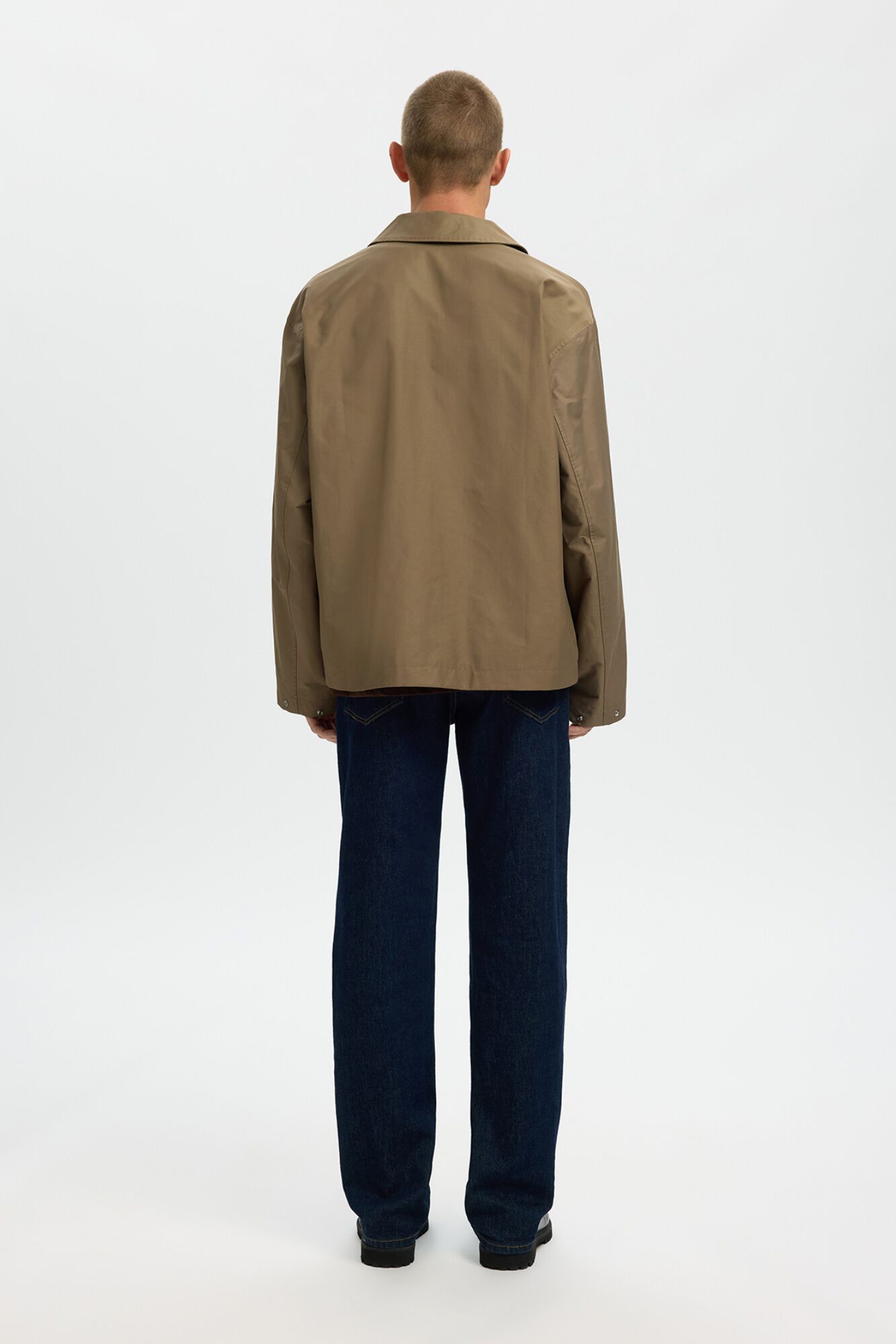 Selected Lightweight zip fastening jacket Nude
