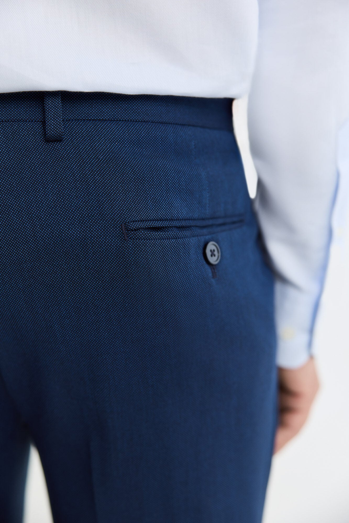 Cortefiel Houndstooth XXI Series trousers Blue