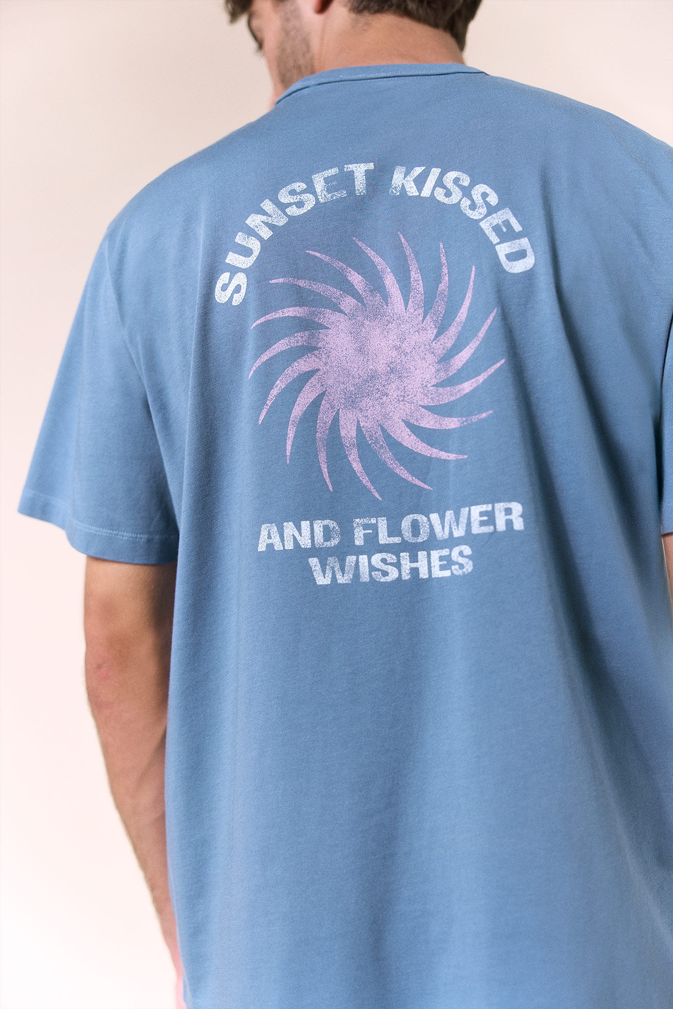 OOTO Washed graphic T-shirt Blue