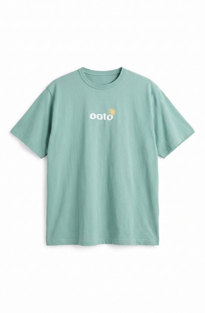 OOTO Washed graphic T-shirt Green
