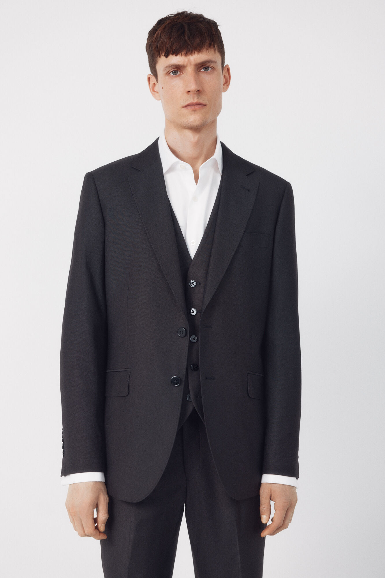 Cortefiel Structured blazer Serie XXI Dark grey