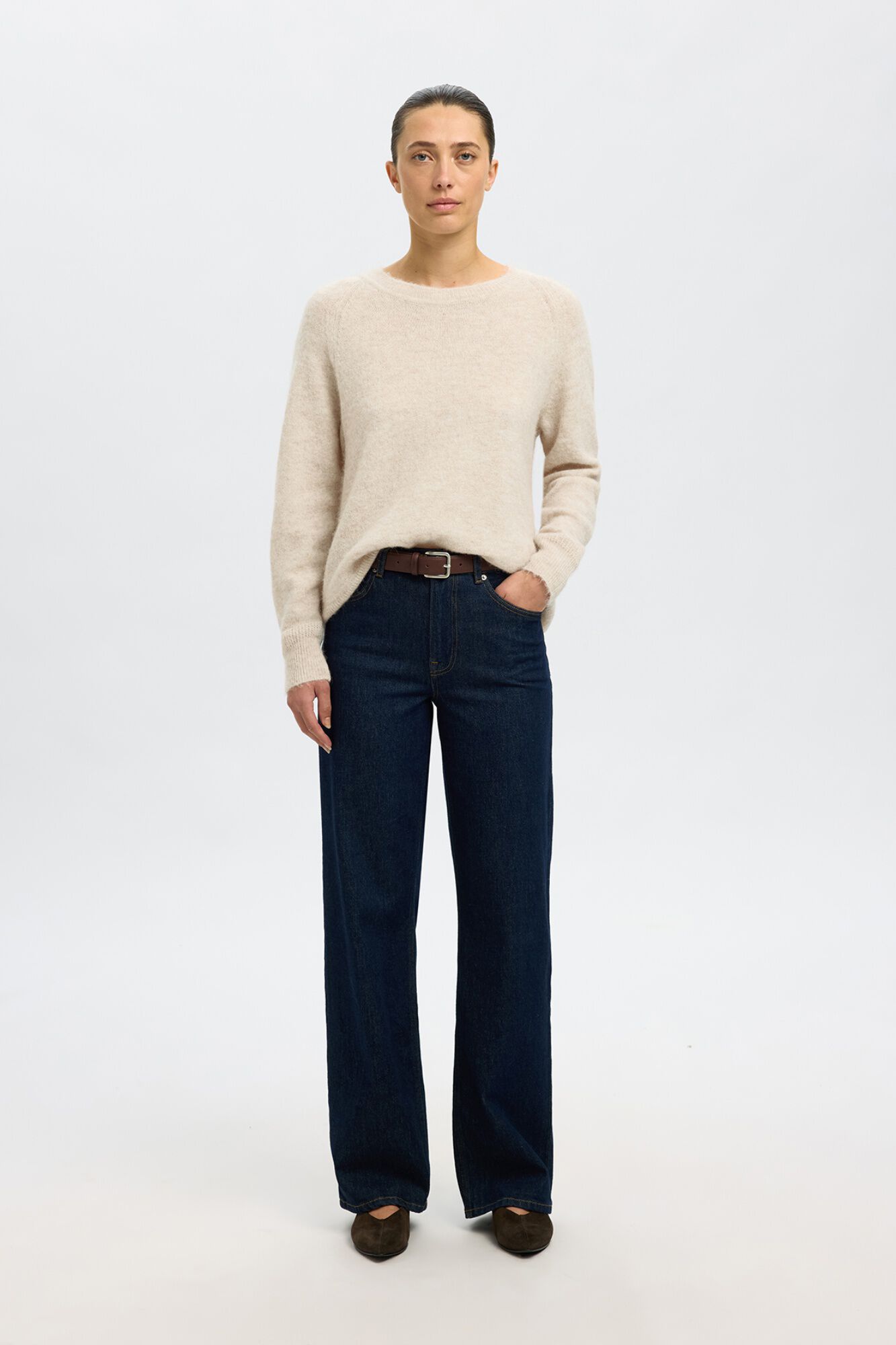 Selected Wool and alpaca jumper