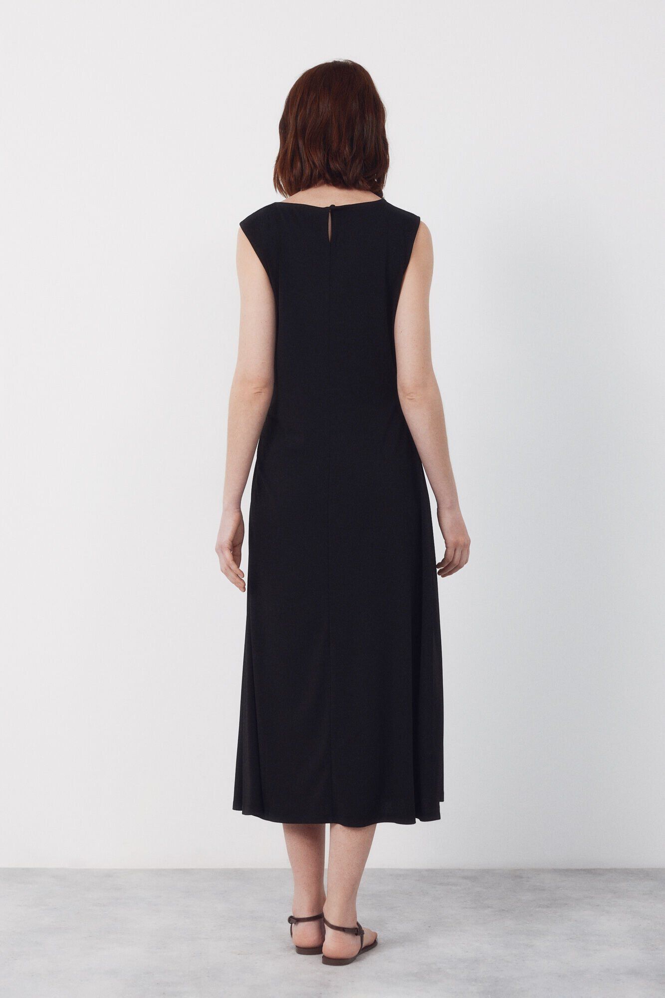 Cortefiel Vestido com n&oacute; lateral Preto