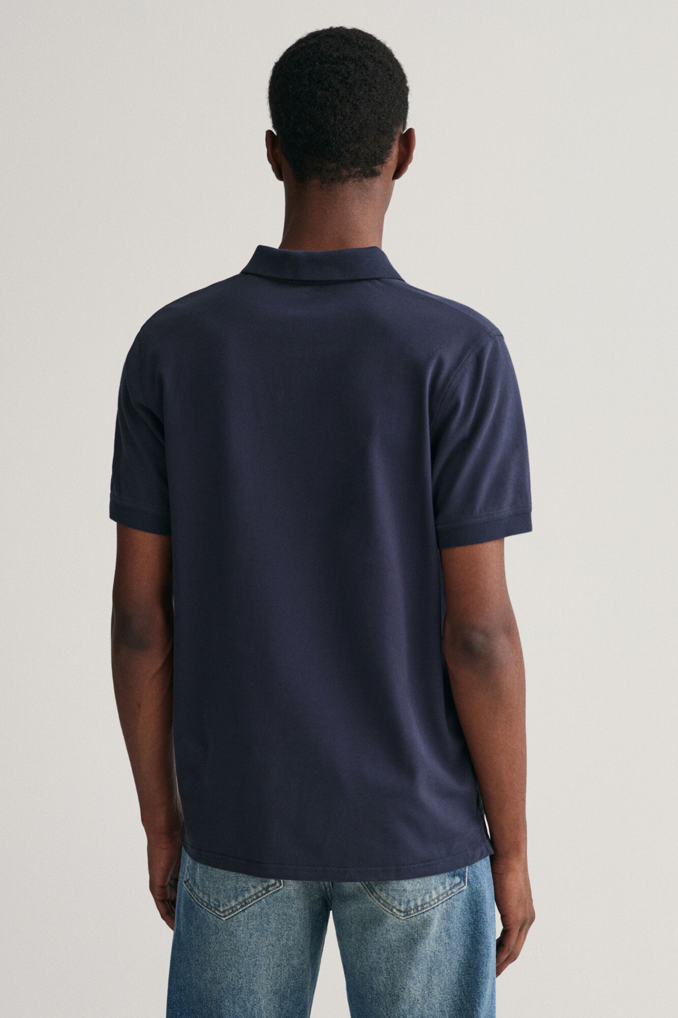 Gant Contrast piqu&eacute; polo Navy