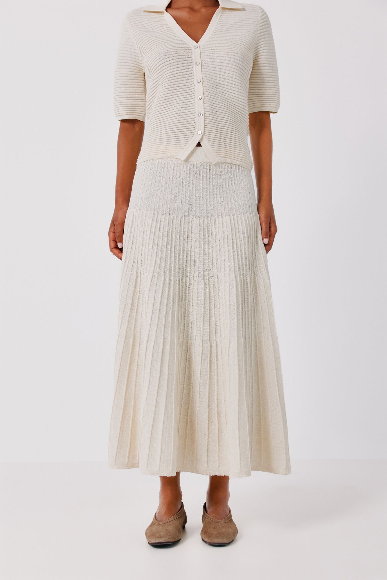 Cortefiel Knit midi skirt